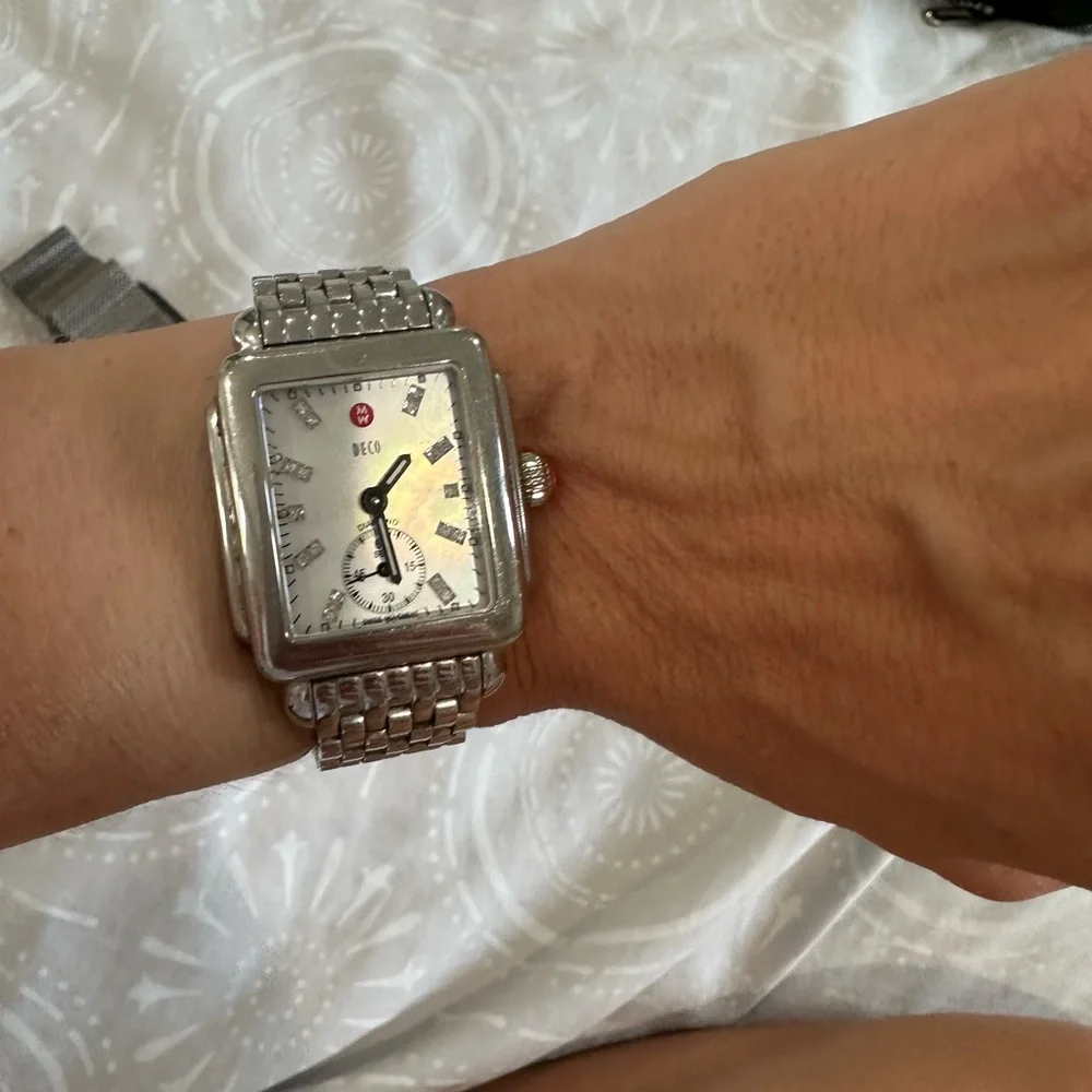 Michele mother of pearl Deco Watch - Picture 6 of 7